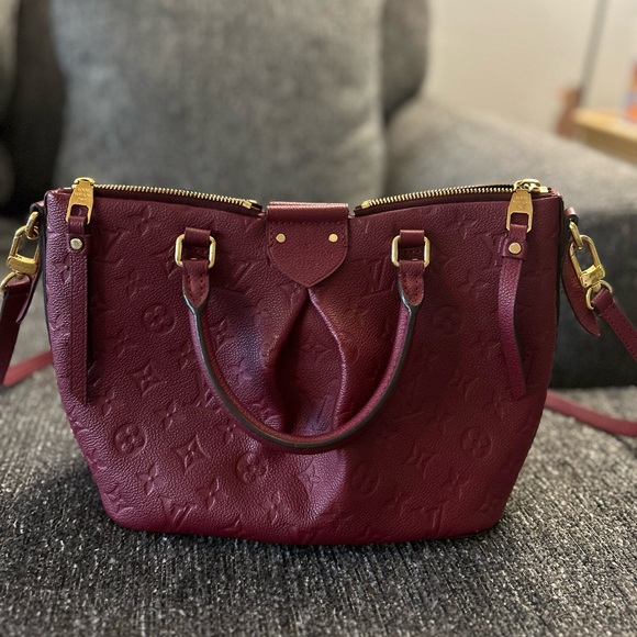 Mazarine PM Empreinte Burgundy - Picture 1 of 14